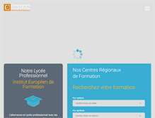 Tablet Screenshot of compagnonsdutourdefrance.org